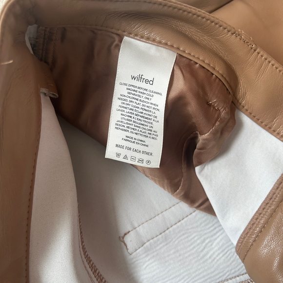 Aritzia Melina leather pant in camel - Picture 4 of 6
